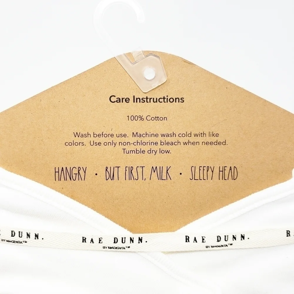 RAE DUNN Hangry bib set bandana style